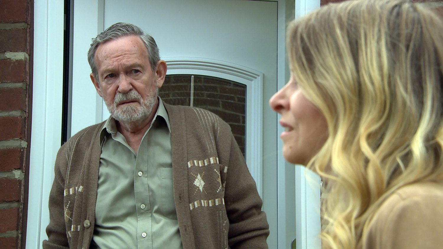 Obadiah Dingle looks at daughter Charity with sadness