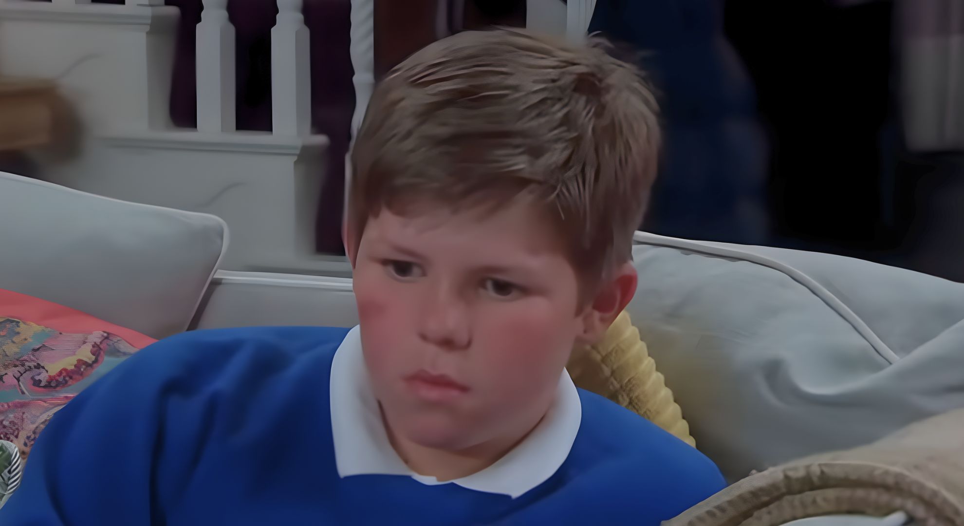 The other Carl King in Emmerdale - not the aggressive murderer, the young boy who is central to new online safety plot