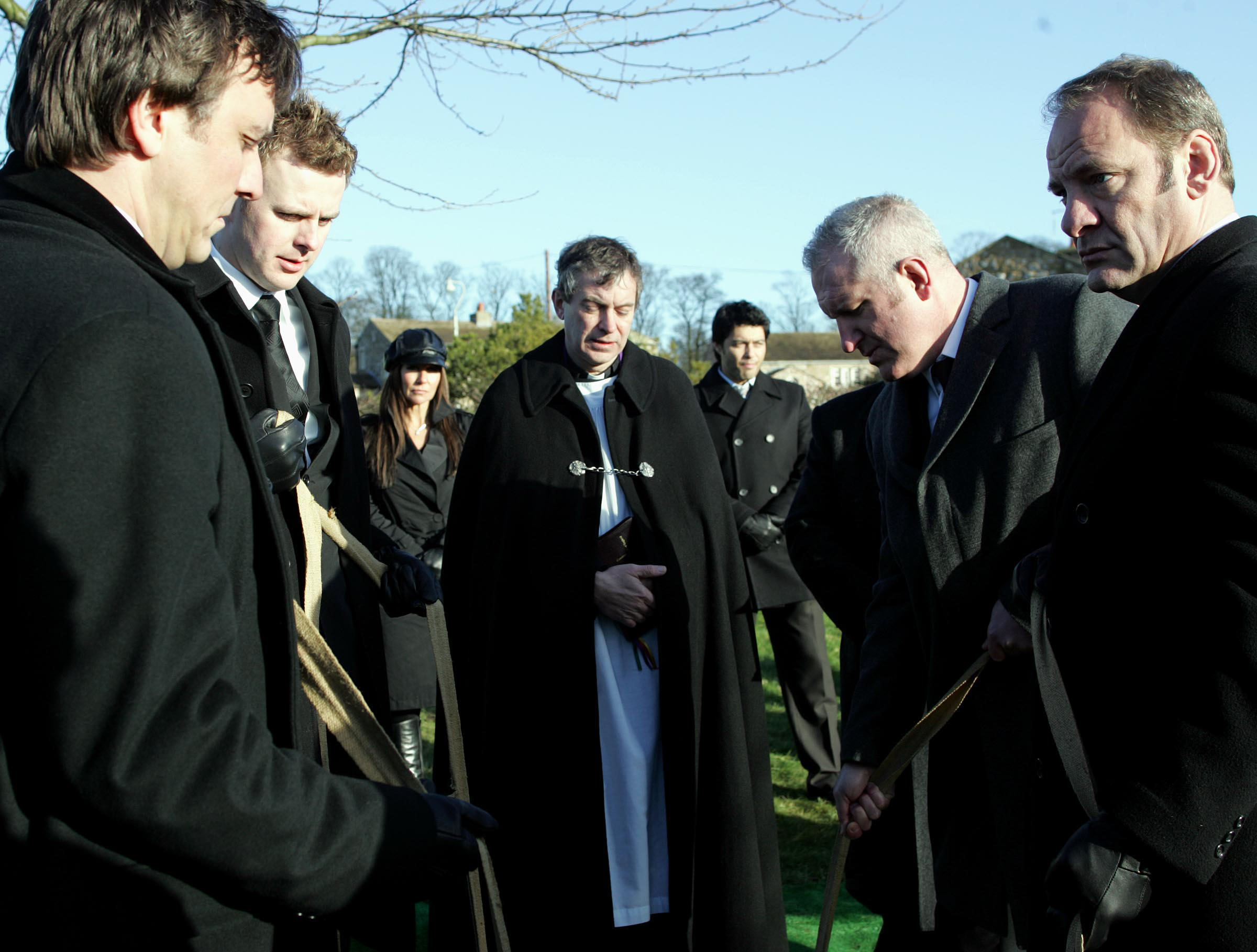 Tom King's funeral mourners