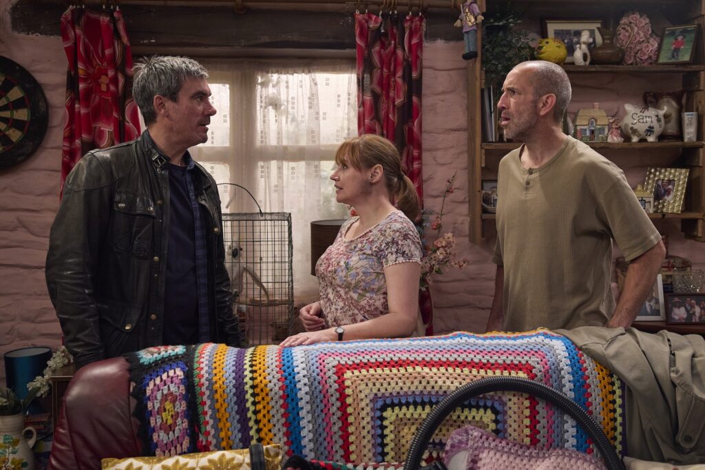 Cain delivers a difficult choice to Sam (Credit: ITV)