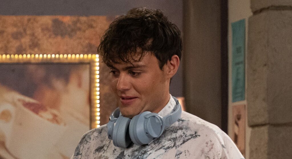 Lewis Barton in the cafe (Credit: ITV)