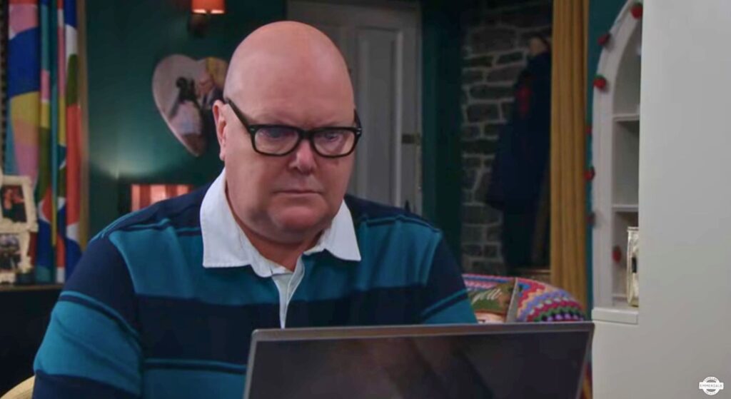 Paddy has no idea he's now in the firing line (Credit: ITV)