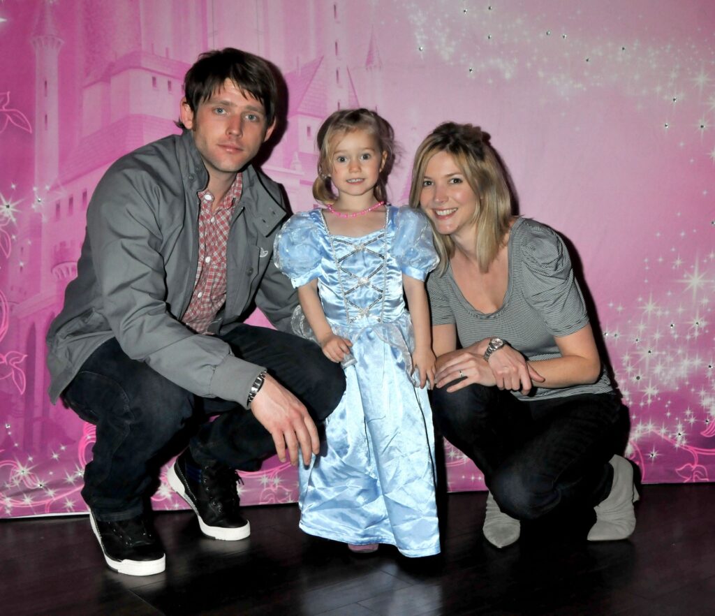 Chris with ex-wife Lisa and their daughter Billie-Mae (Credit: Alan Davidson/Shutterstock)