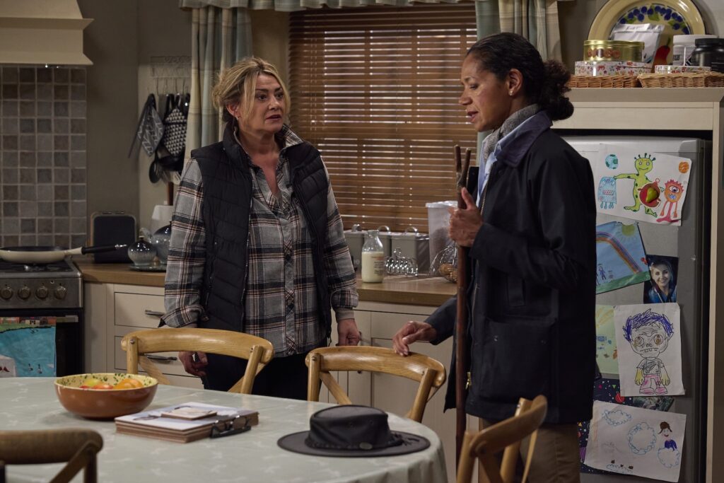 Celia has bad news for Moira at Butlers