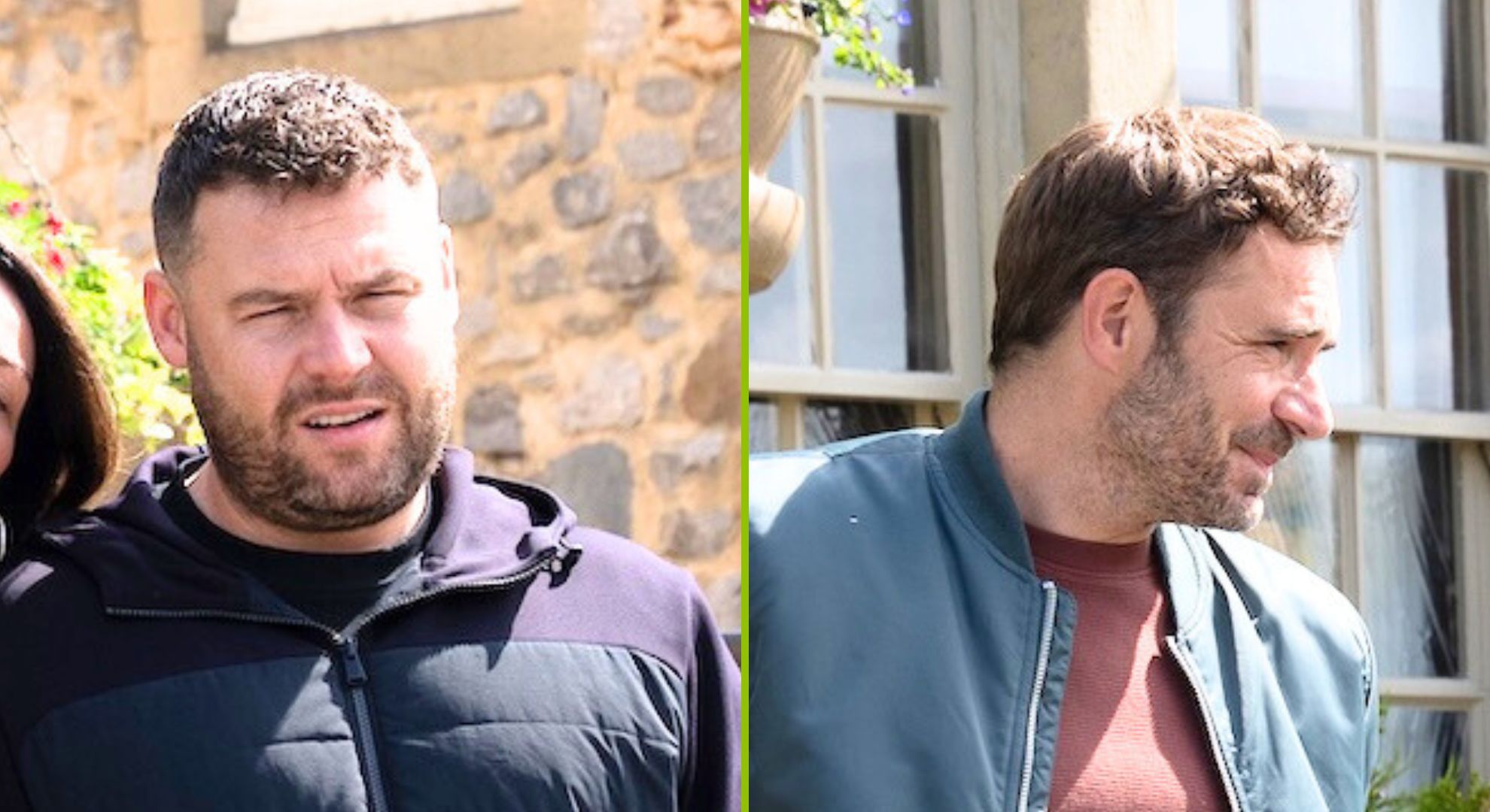 Aaron and John say their goodbyes as they prepare to leave the village