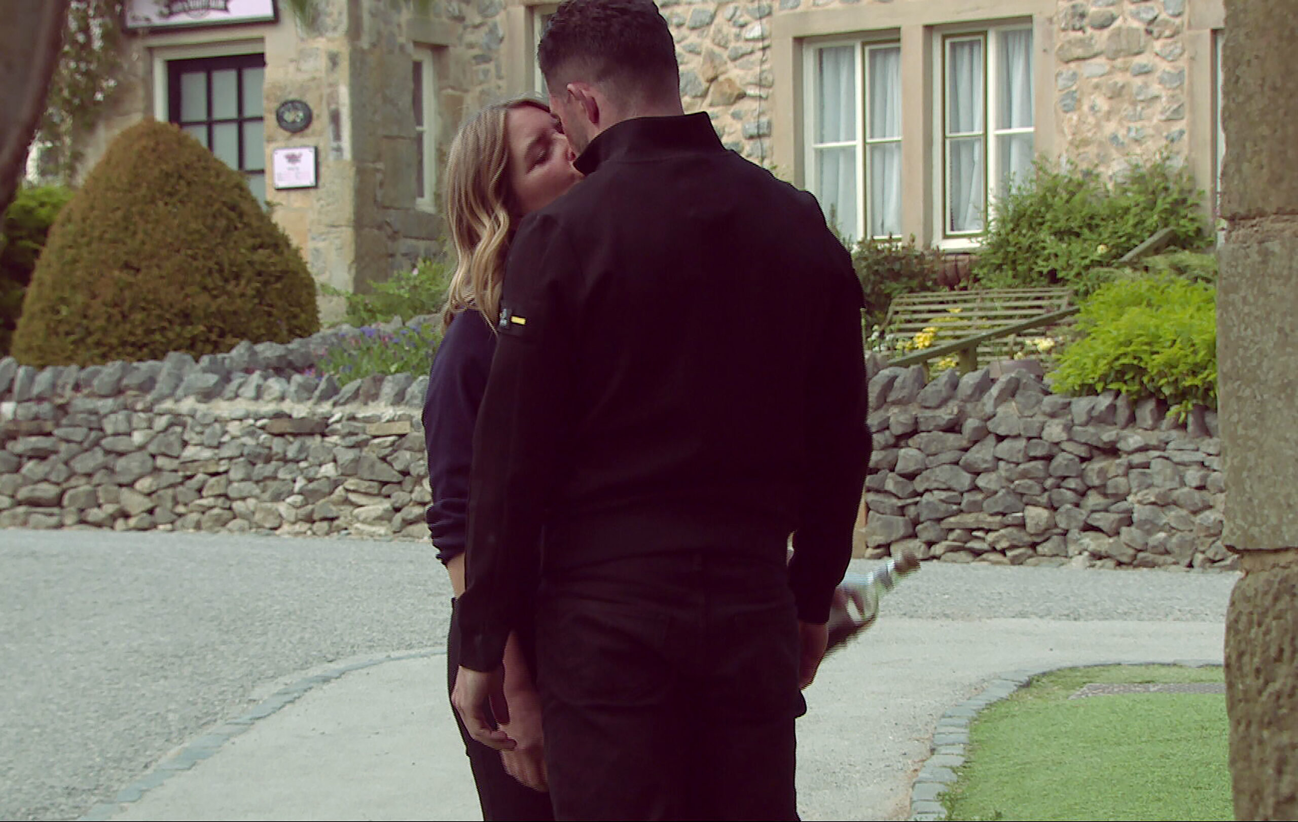 Charity and Ross in Emmerdale