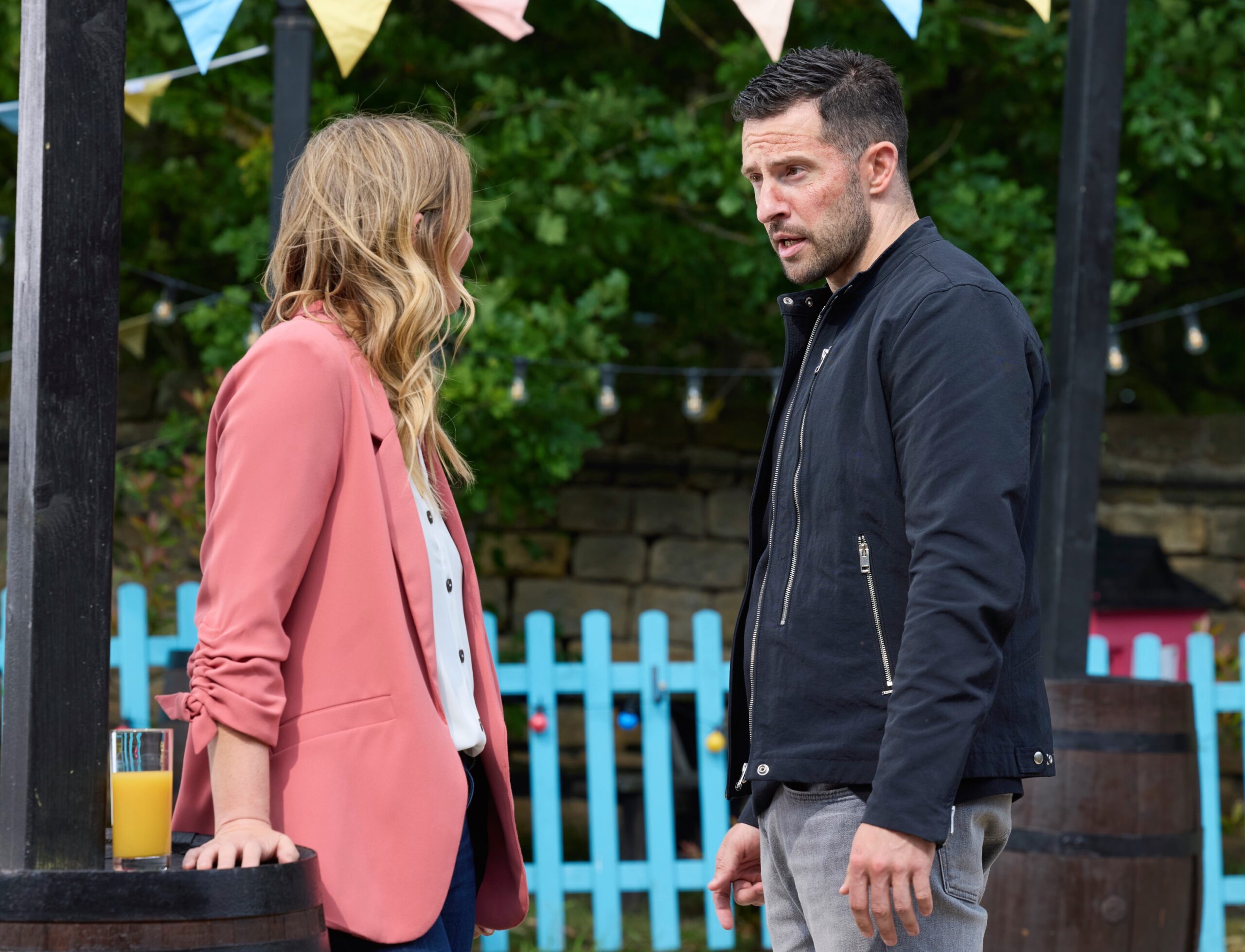 Charity and Ross in Emmerdale