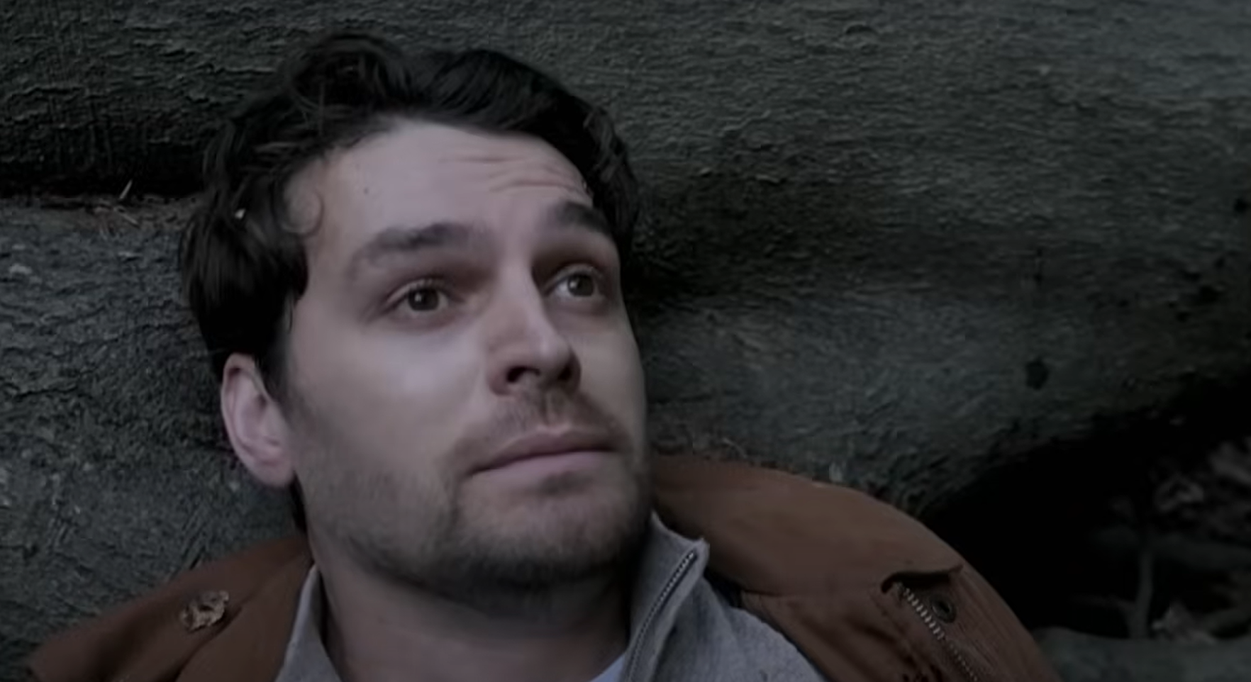 Emmerdale's Mack looks frightened as he's laid down and cornered