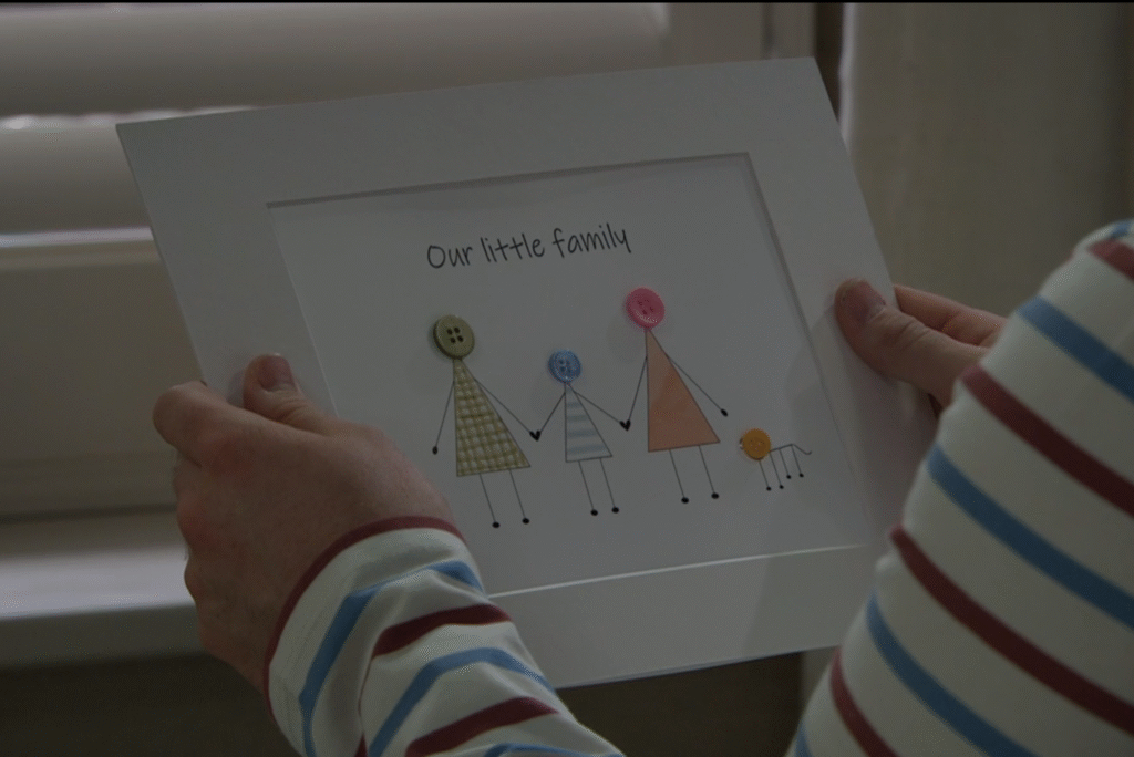 Vinny and Gabby's family picture in Emmerdale