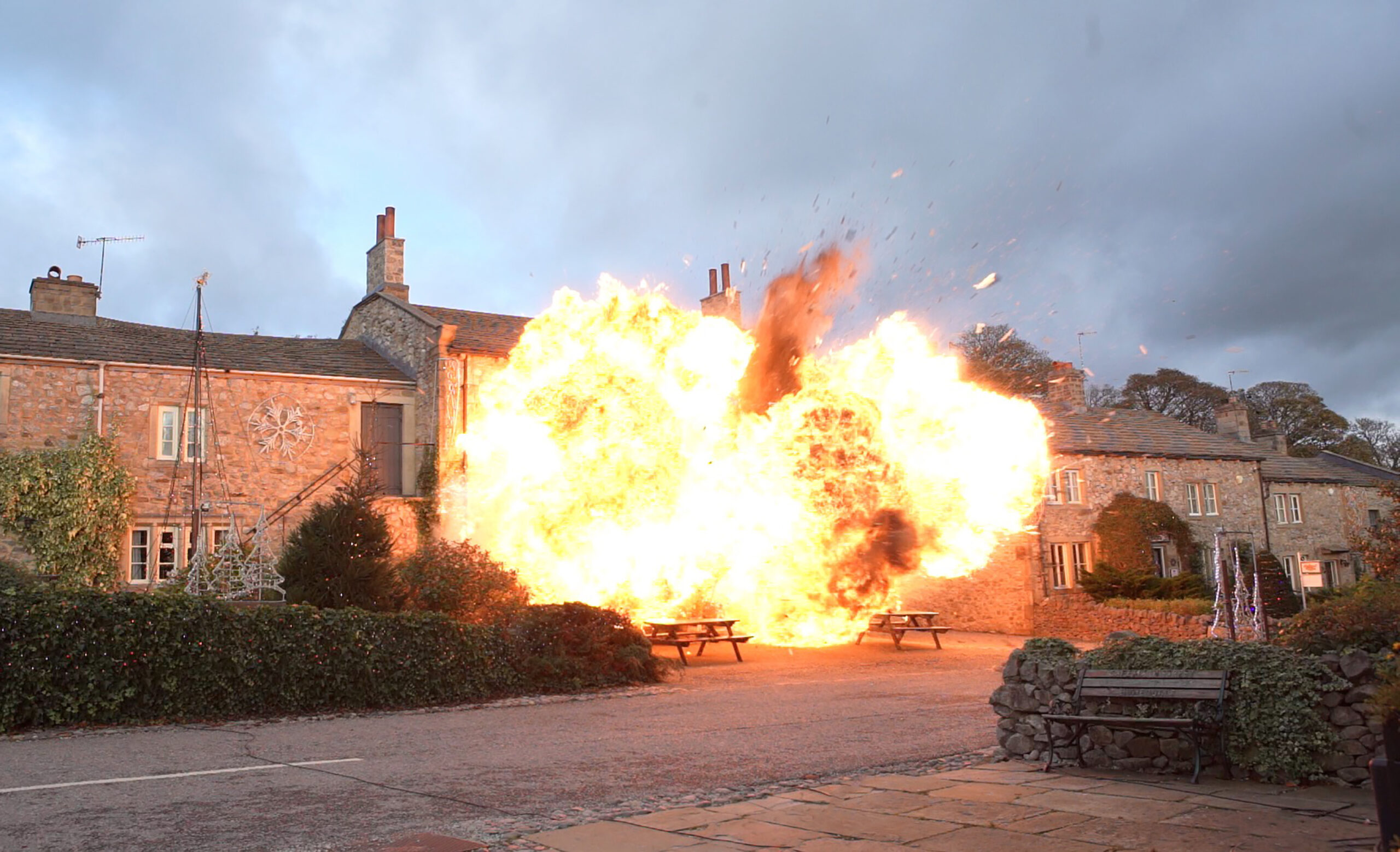 The Woolpack expodes