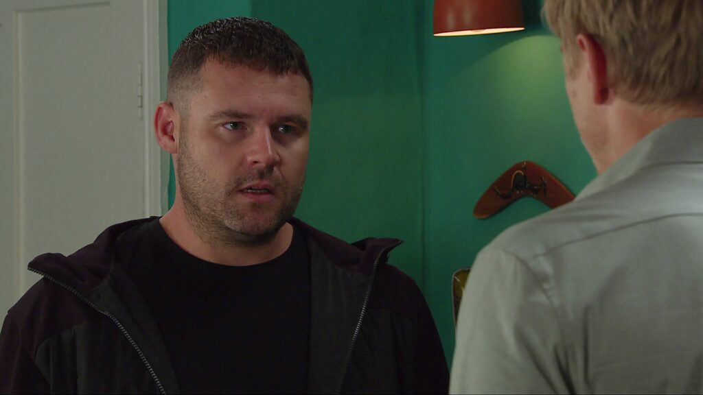 Aaron asks Robert to spend the night with him