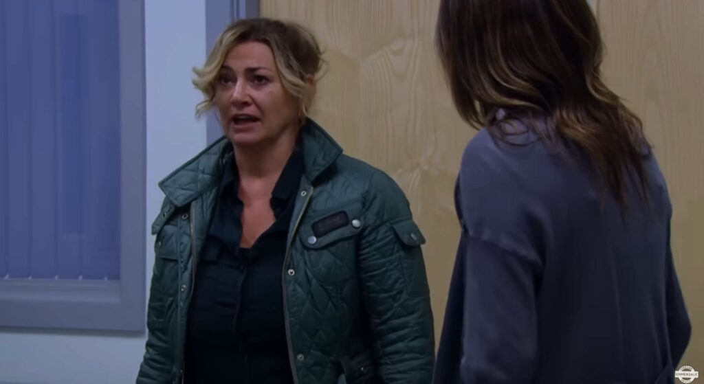 Moira was beside herself that her brother was in a bad way (Credit: ITV)