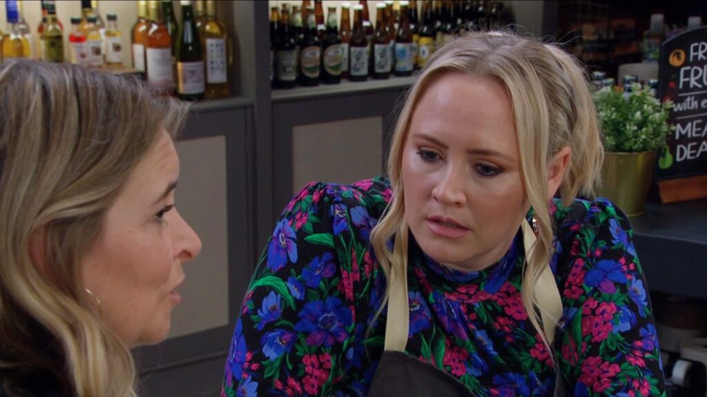 Tracy and Charity in Emmerdale