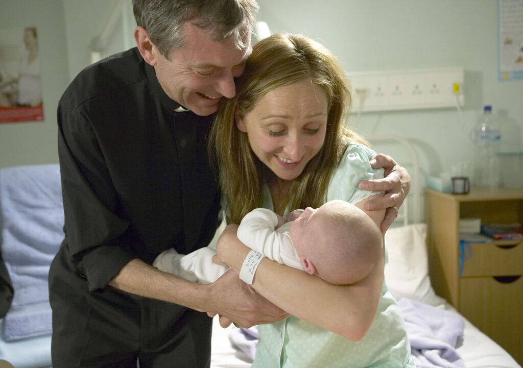 Ashley and Laurel have their baby (Credit: ITV/Shutterstock)