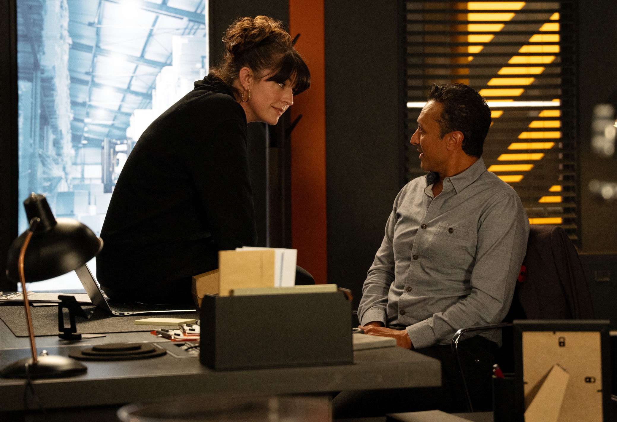 Jai and Kerry in the Depot office