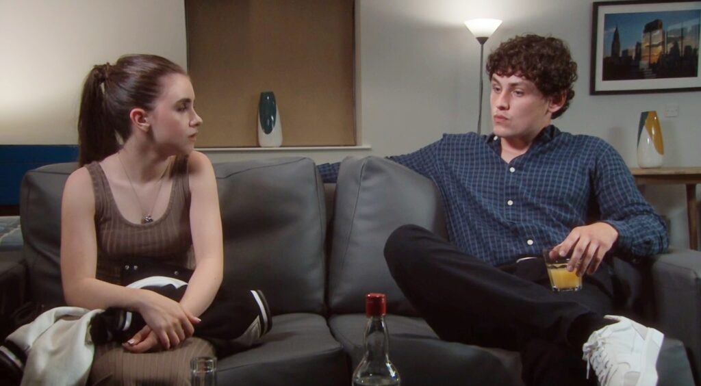 April and Callum in Emmerdale