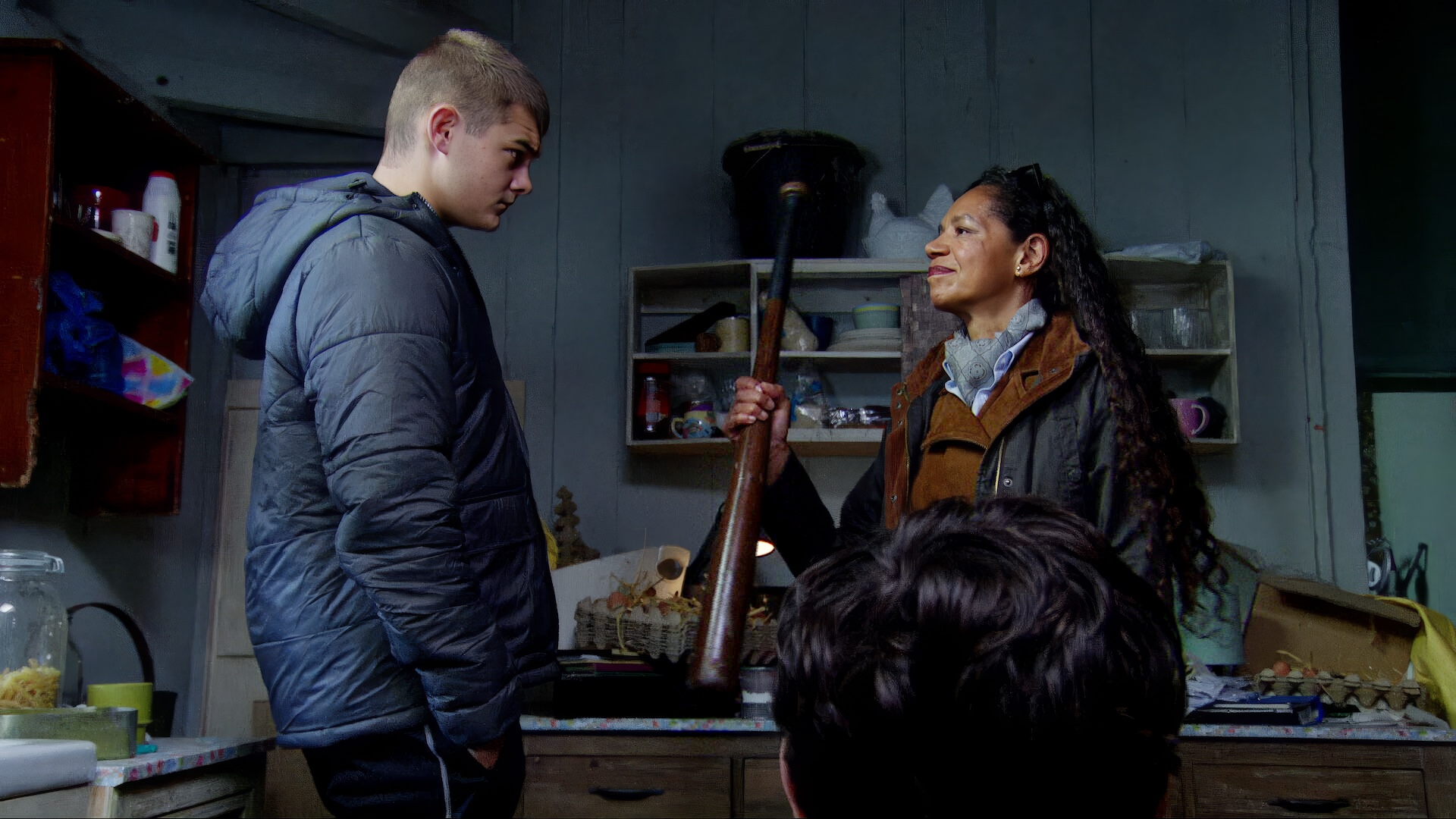Celia orders Dylan to attack Robbie
