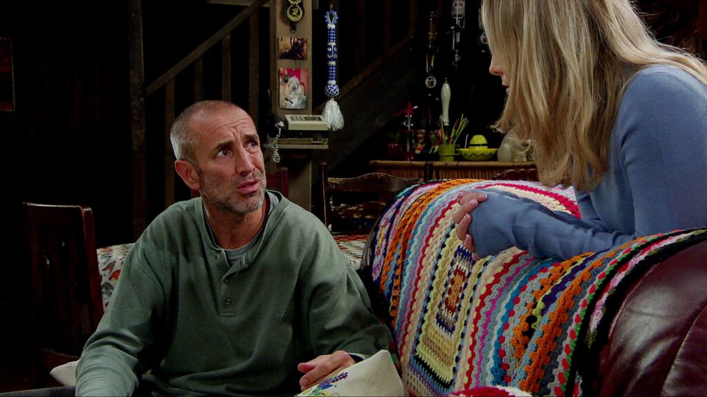 Sam is upset in Emmerdale