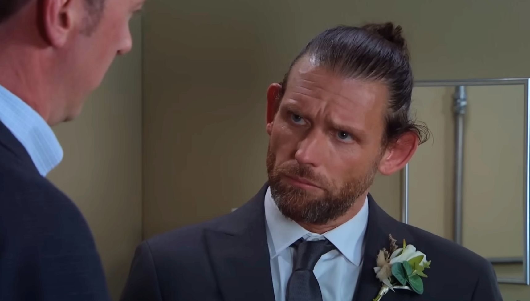 Liam busted Kev in Emmerdale tonight (Credit: ITV)