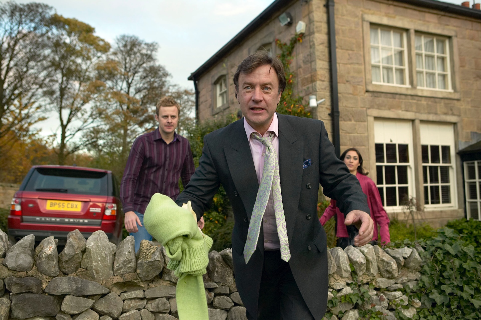 Grayson tries to hide the evidence (Credit: ITV/Shutterstock)