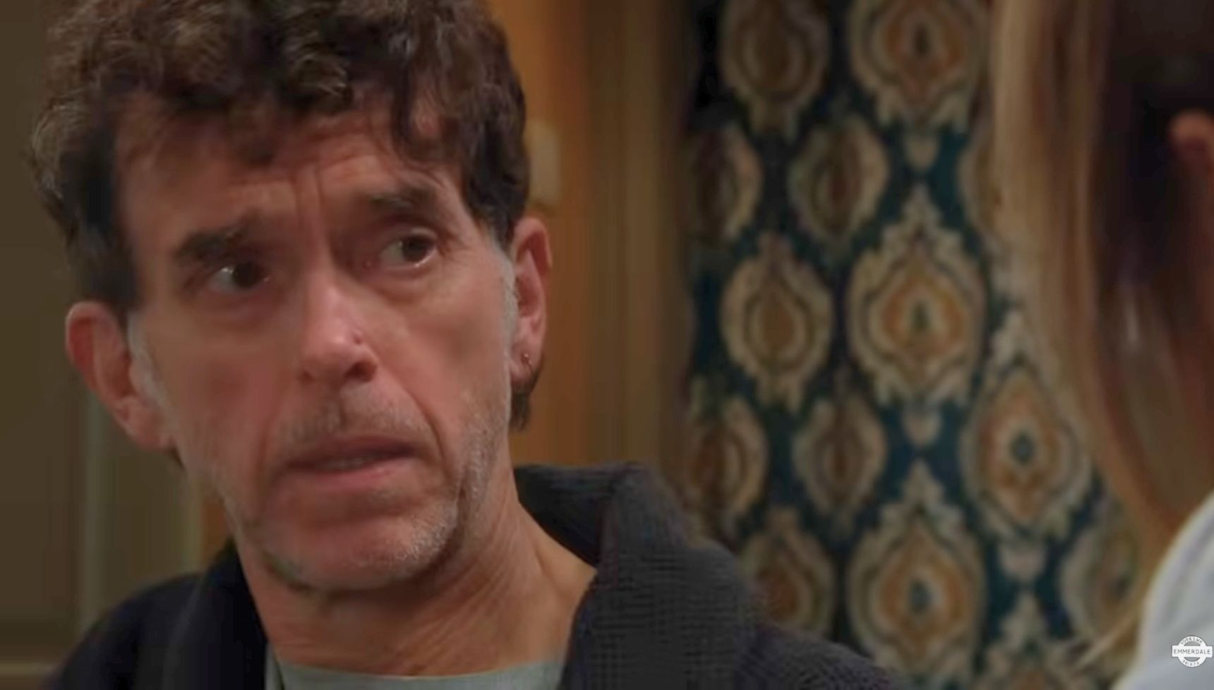 Marlon wasn't on board with Rhona's suggestion to involve Cain (Credit: ITV)