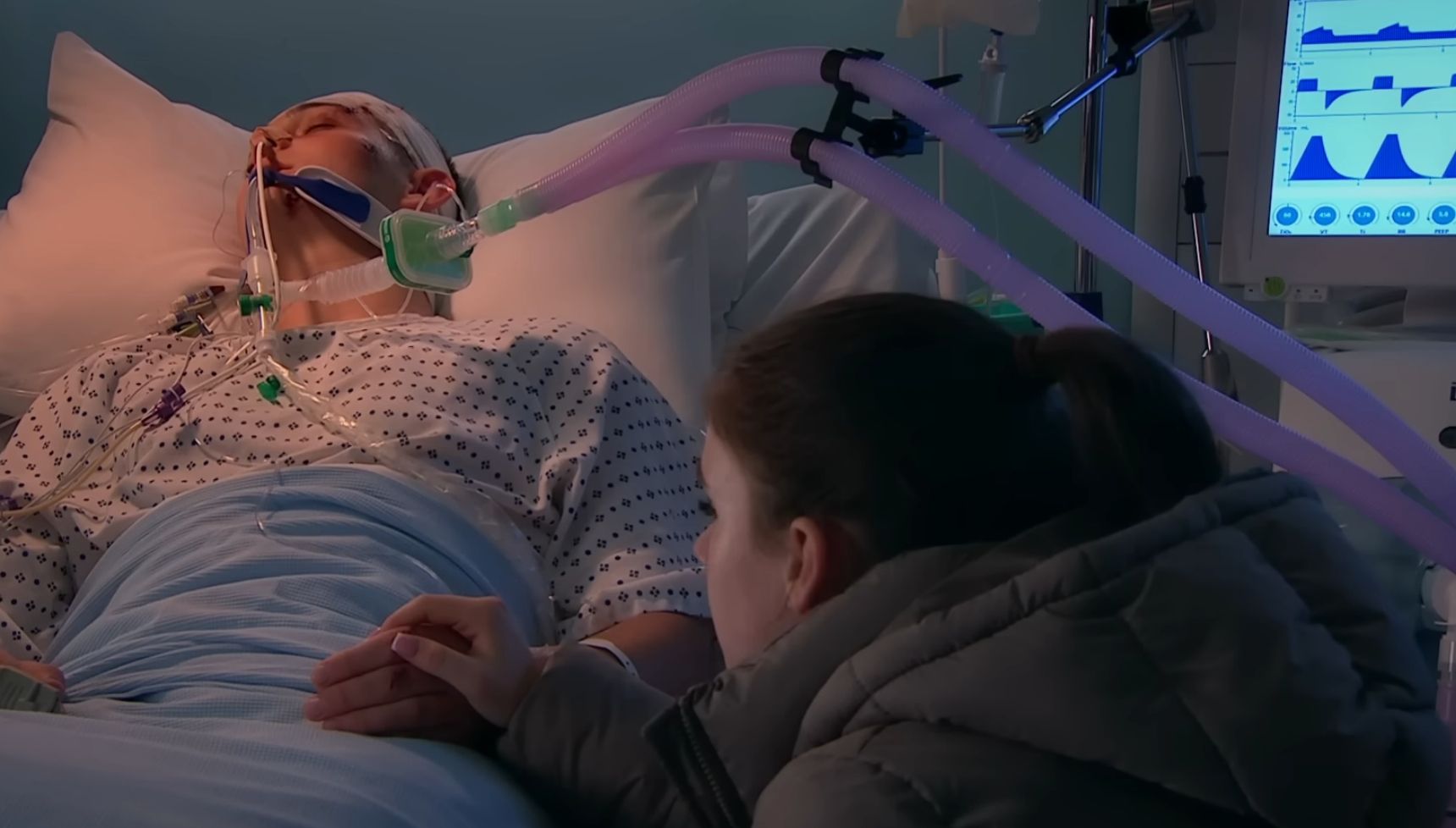 Dylan is in hospital fighting for his life (Credit: ITV)