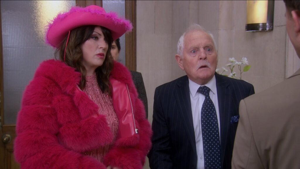 Eric and Kerry in Emmerdale (Credit: ITV)