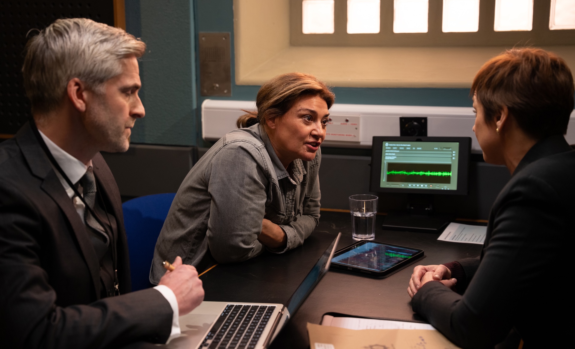 Moira in her police interview