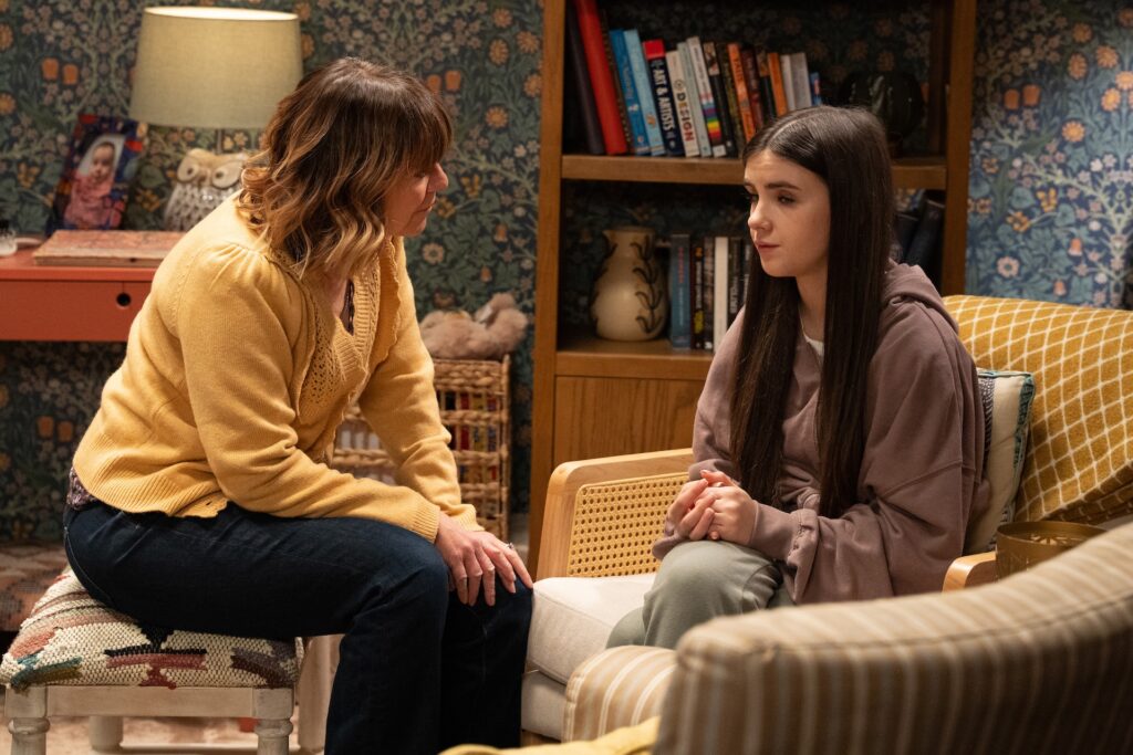 April struggles to accept that she is a victim 