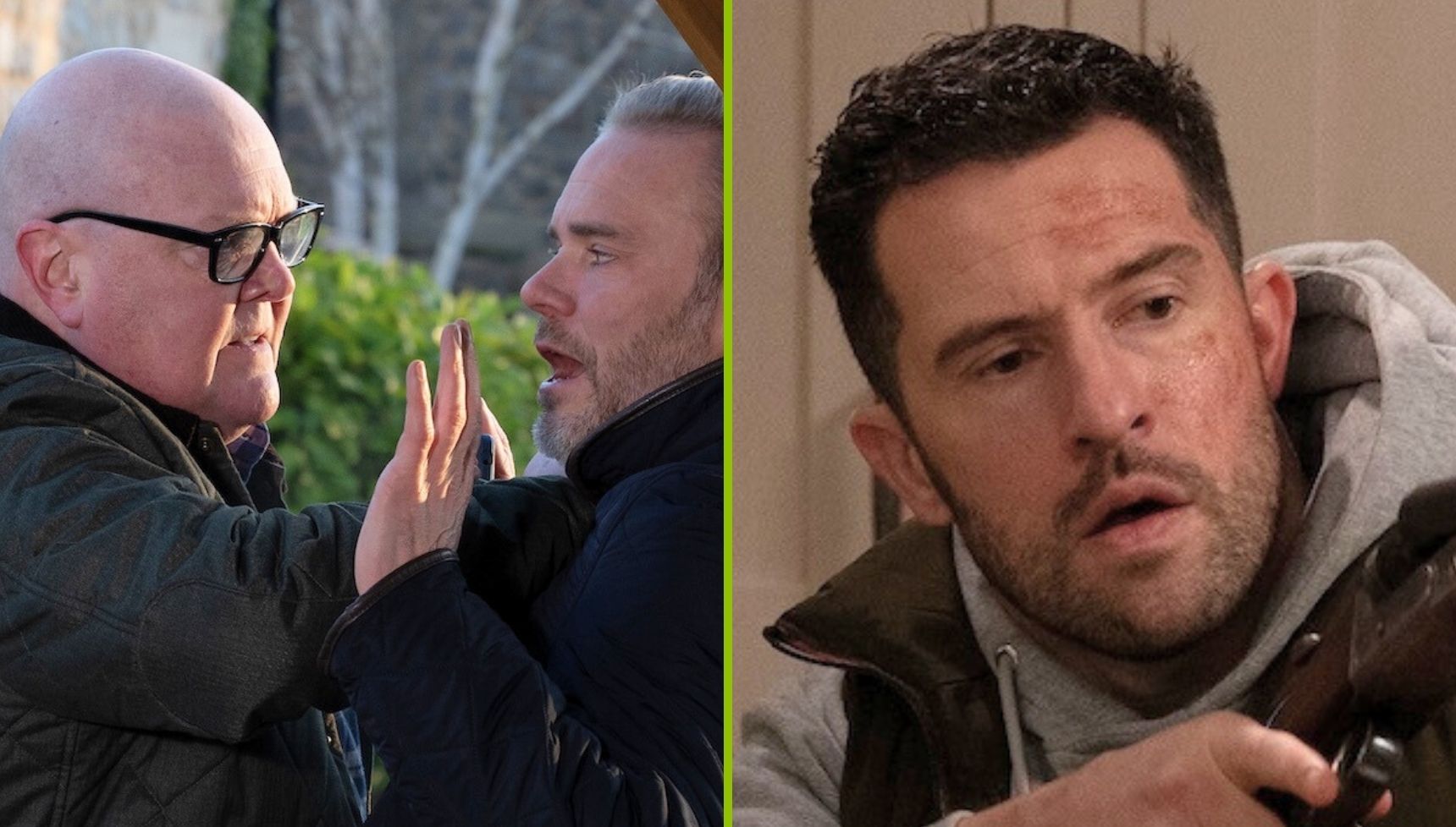 Marlon has a knife, Ross has a gun and Paddy knows everything