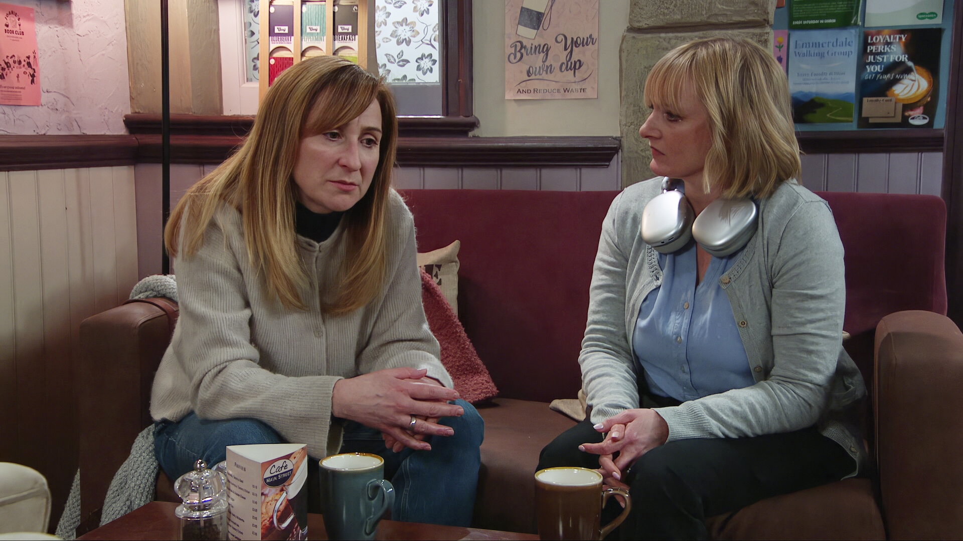 Laurel tells Nicola everything in Emmerdale spoilers (Credit: ITV)