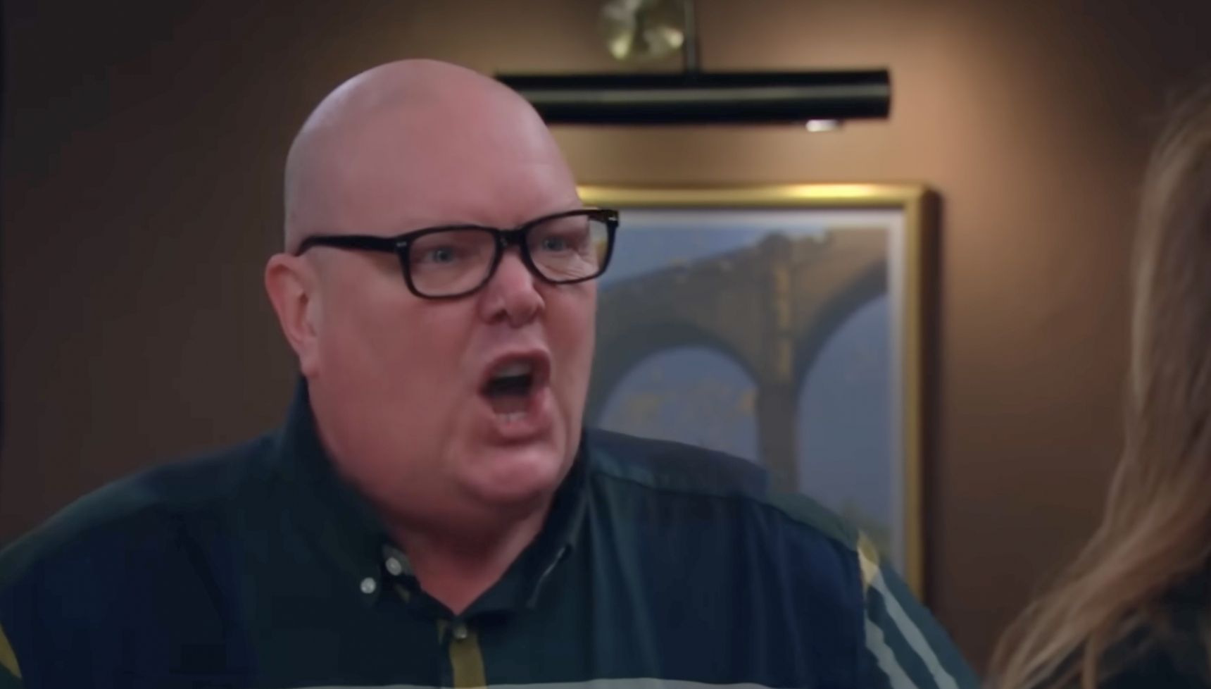 Paddy needs to look in the mirror before shouting at everyone (Credit: ITV)