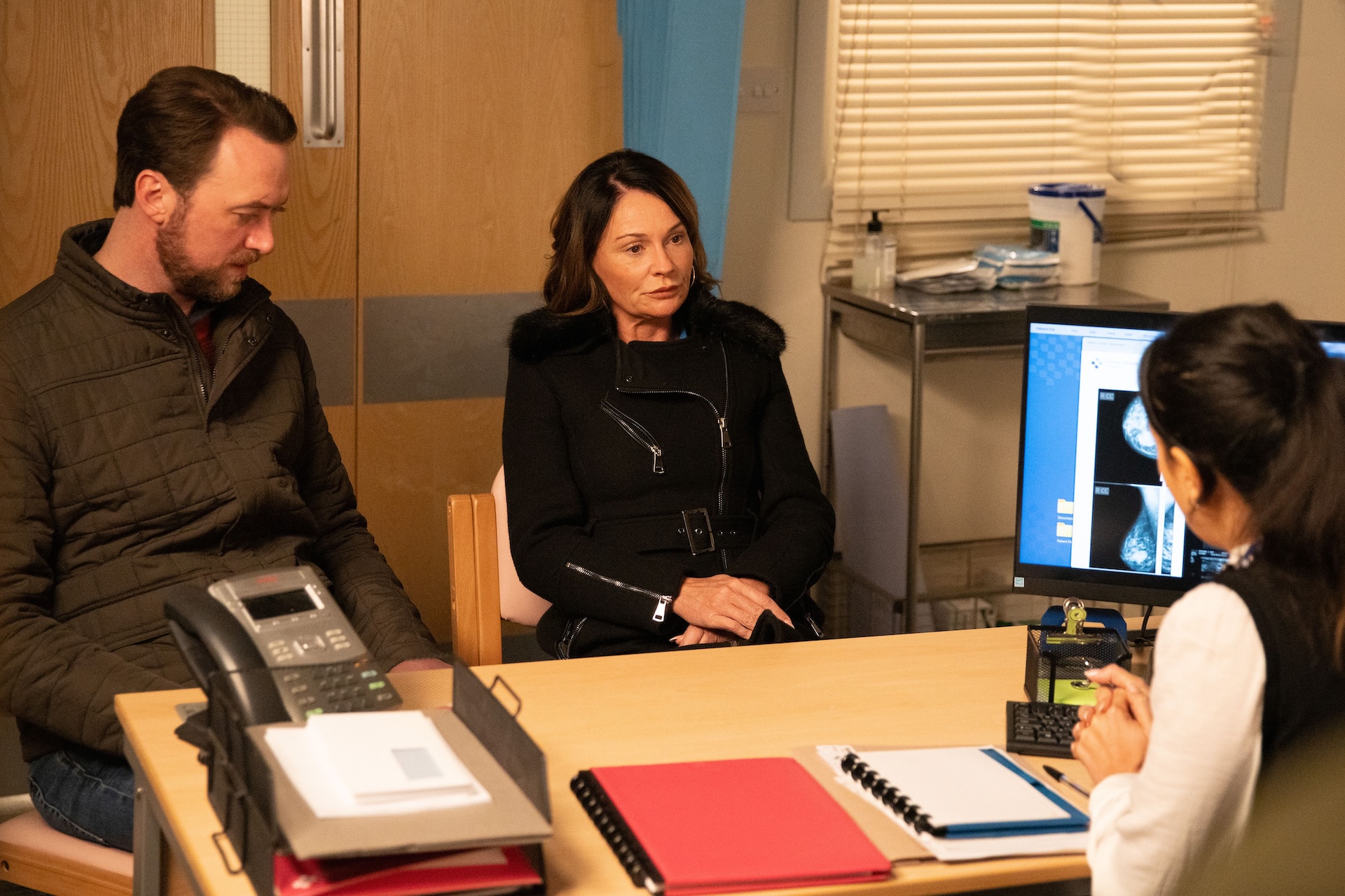 Liam supports Chas Dingle as she finds out she has cancer (Credit: ITV/Shutterstock)