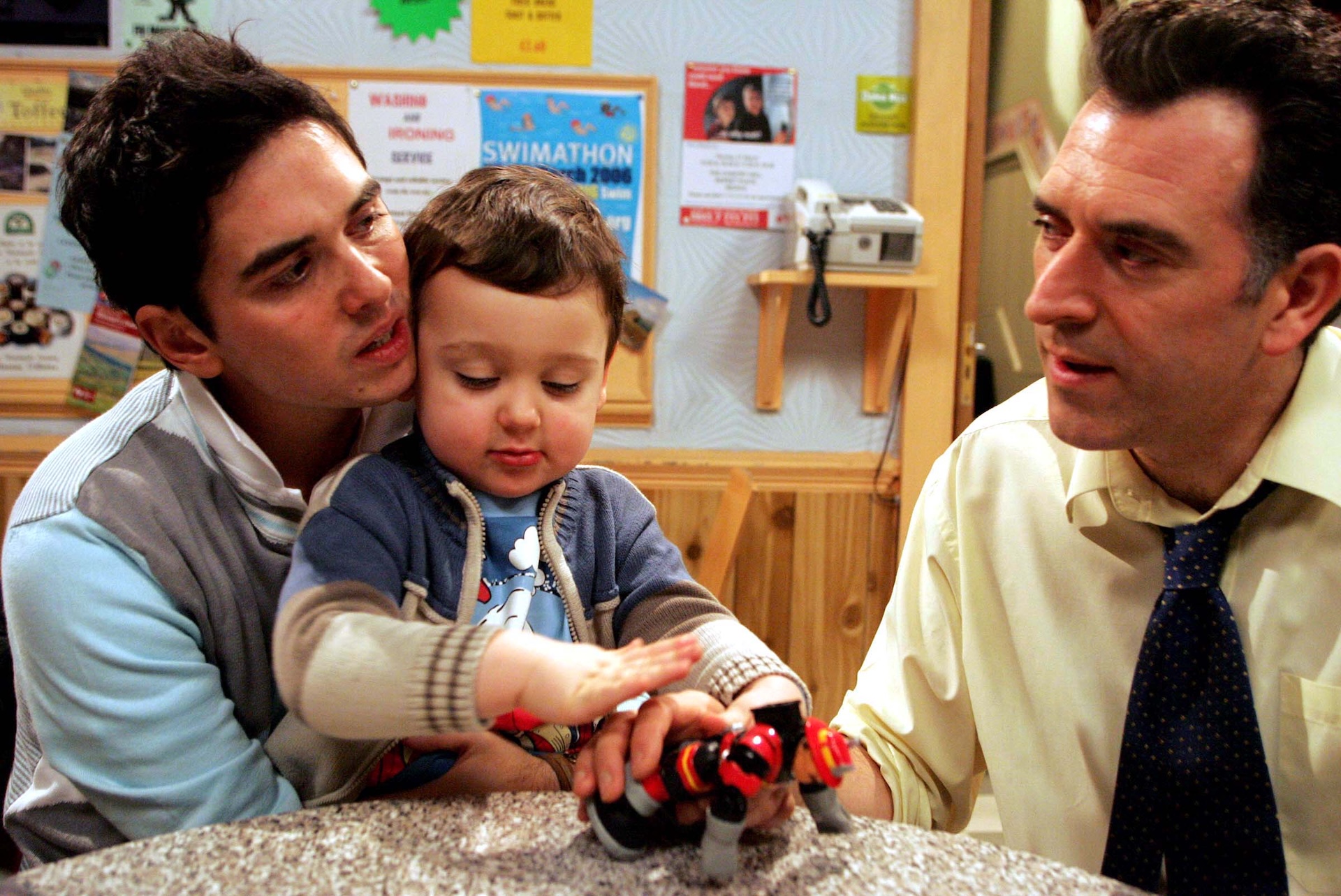 TJ Woods with uncle Jamie and grandad Bob (Credit: ITV/Shutterstock)