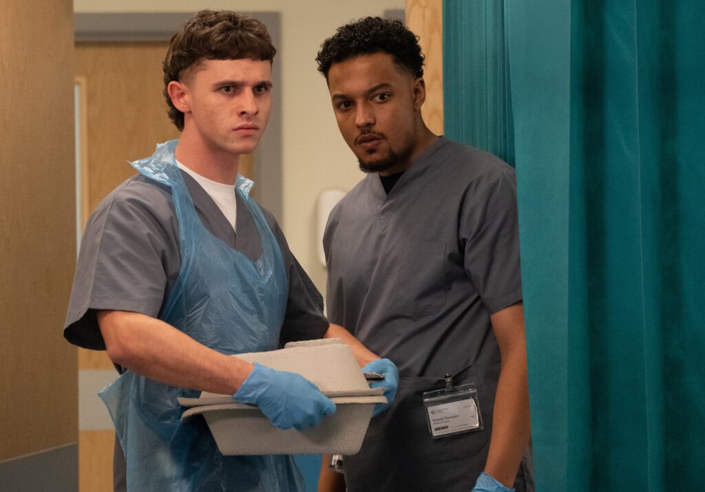 Jacob and Richard at the hospital