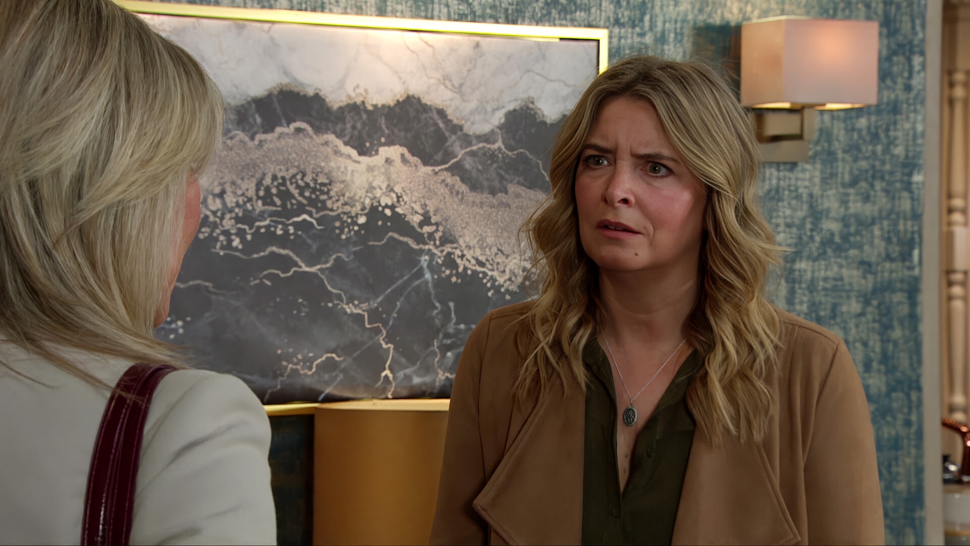 Charity is left with no options when Kim pulls out of the Woolpack sale (Credit: ITV)