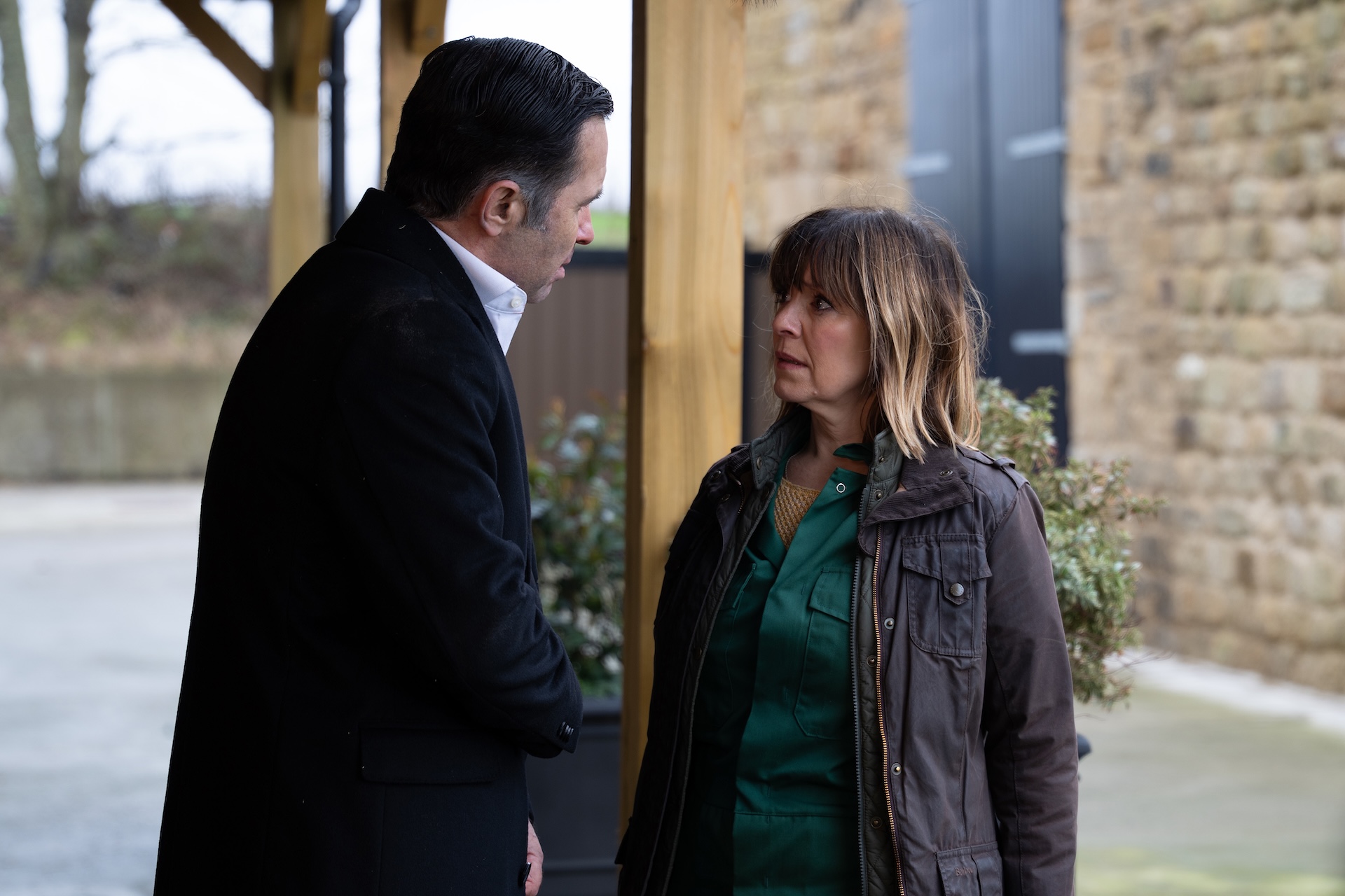 Rhona meets Graham and lies to Marlon about it (Credit: ITV)