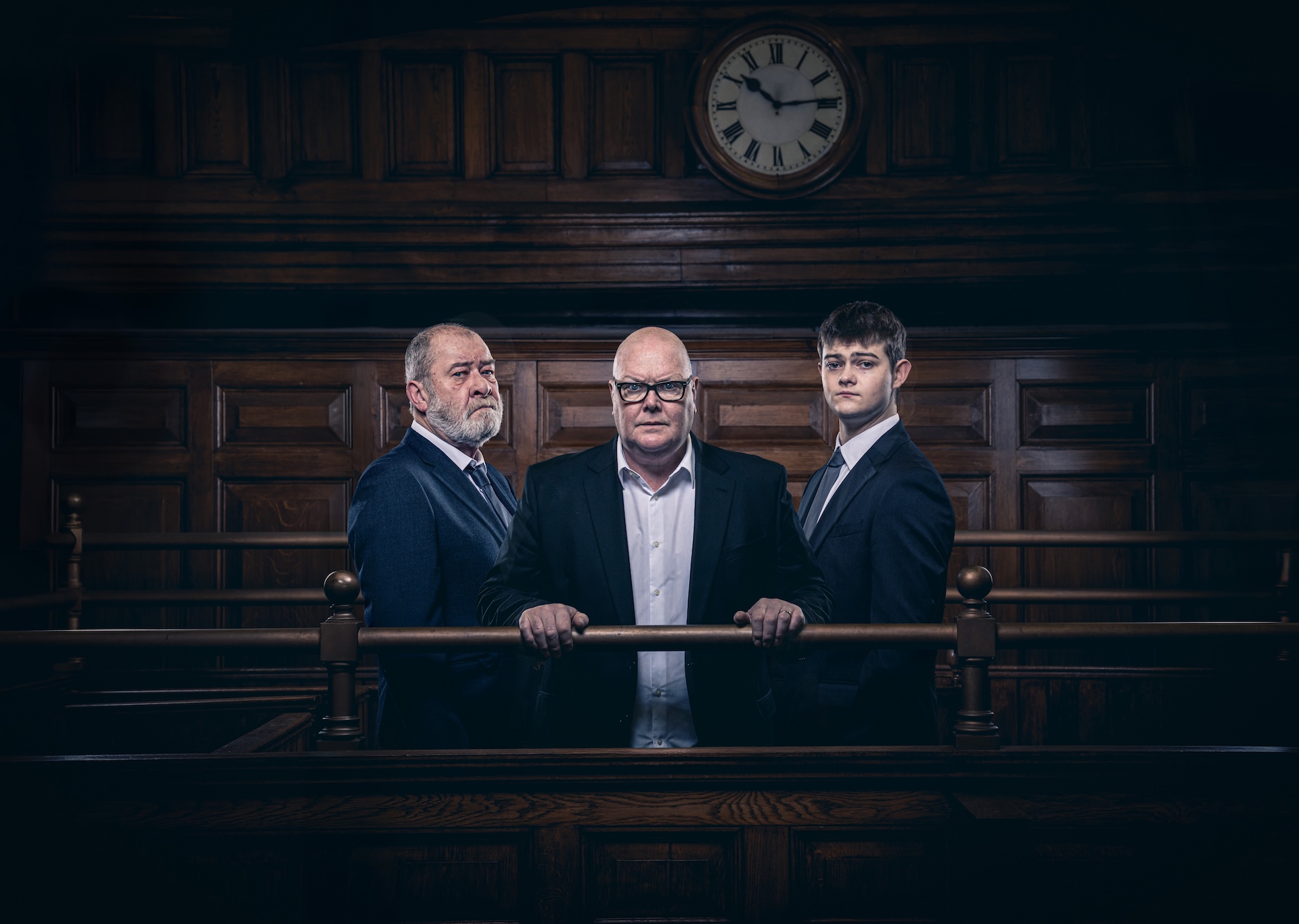Bear, Paddy and Dylan are facing prison (Credit: ITV)