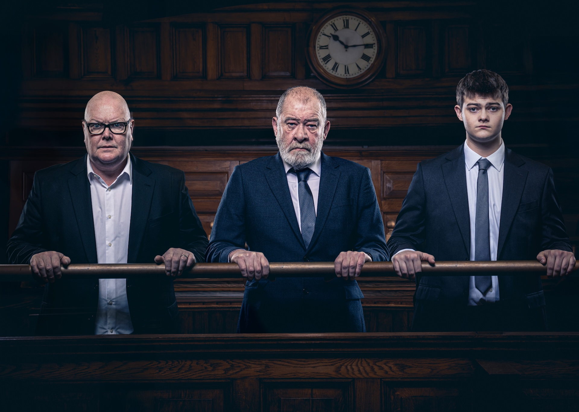 Paddy, Bear and Dylan in court (Credit: ITV)