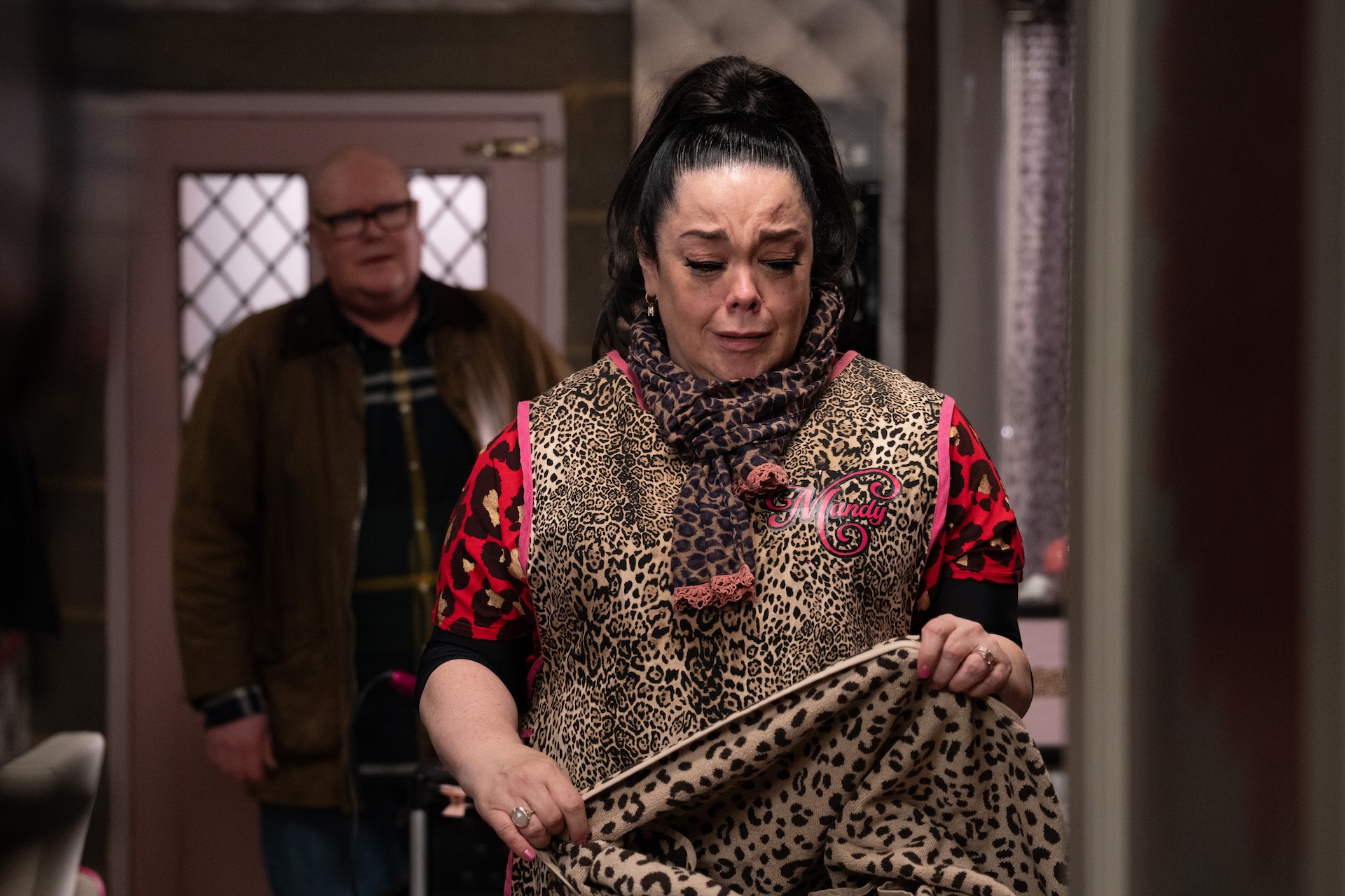 Mandy is upset over the salon in Emmerdale spoilers (Credit: ITV)