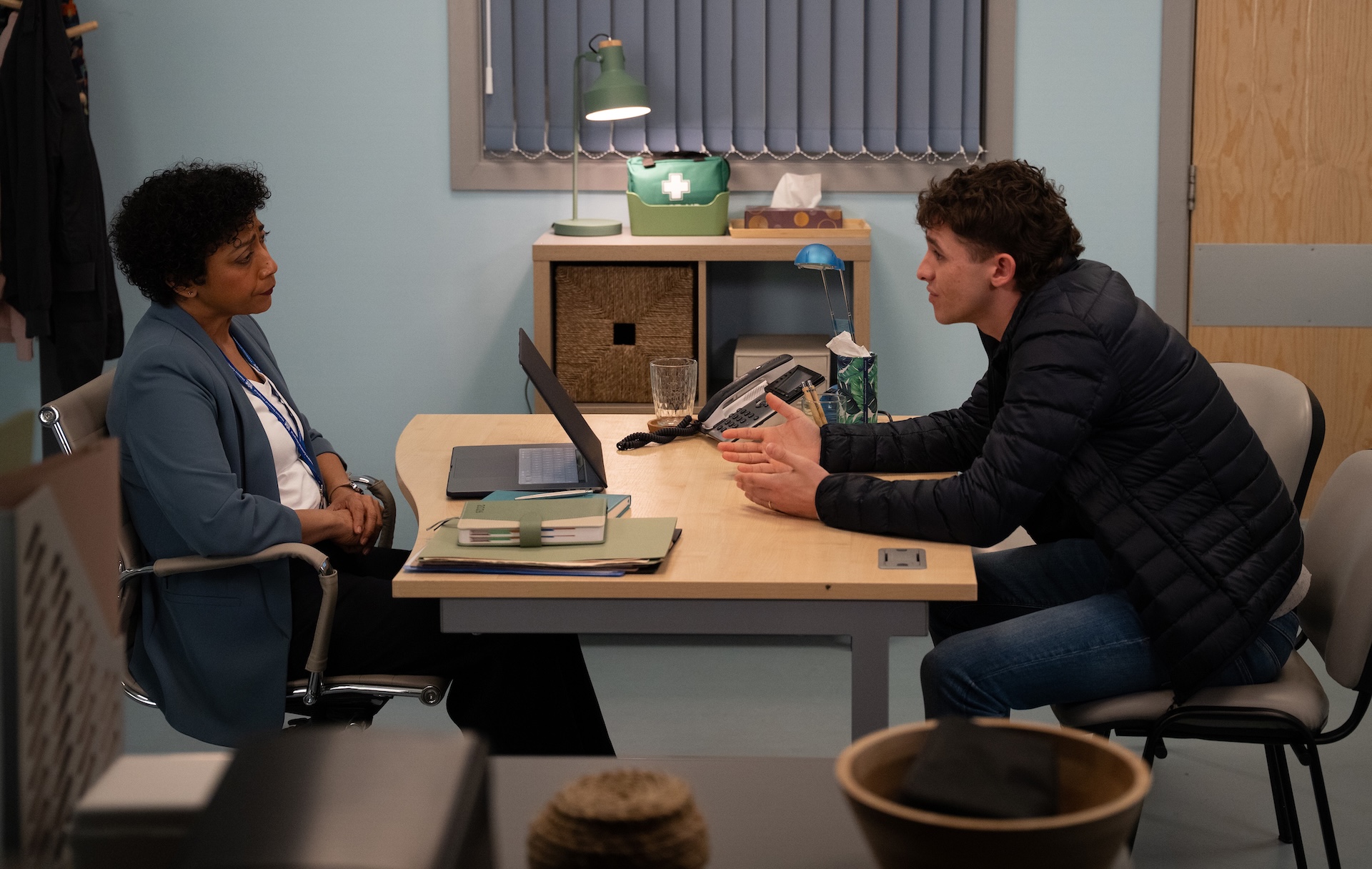 Carol informs Jacob Todd has made a complaint in Emmerdale spoilers (Credit: ITV)