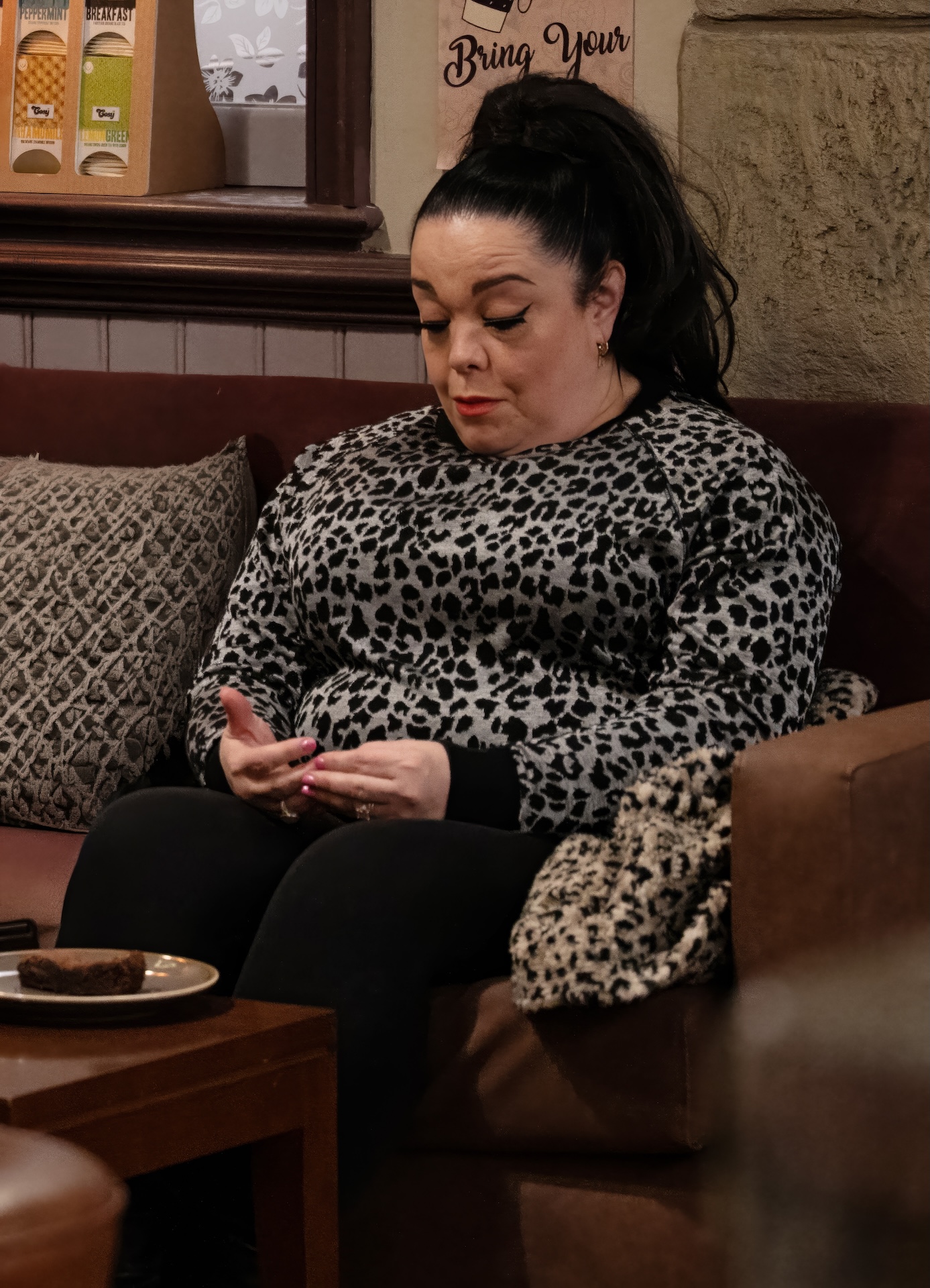 Upset Mandy has been forced to close the salon (Credit: ITV)