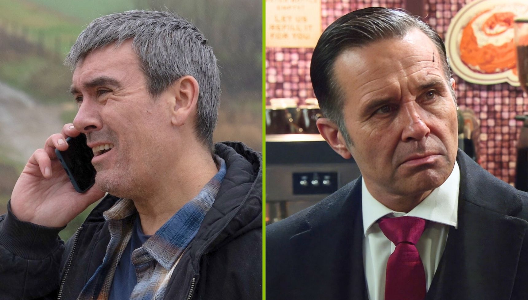 Cain fighting for life after being mowed down and Graham gets the wrong idea