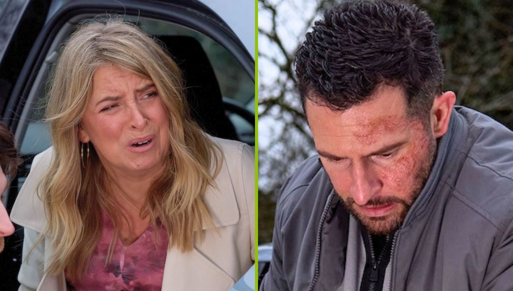 Charity goes into labour, but gets stuck in a lift and only Ross can save her