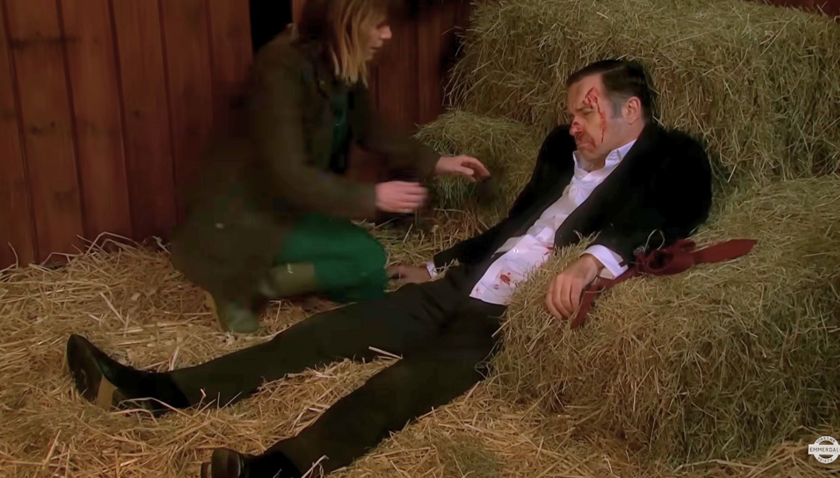 Rhona found Graham beaten up (Credit: ITV)