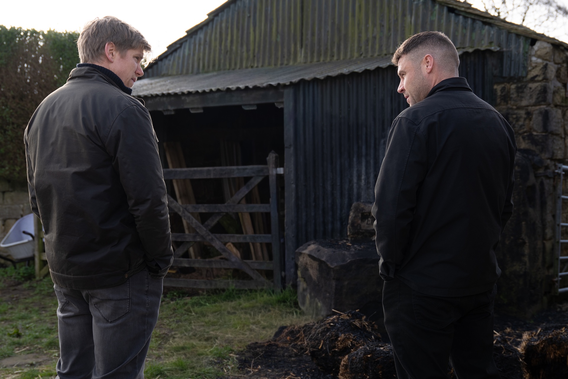 Another fire leaves Robert and Aaron fearful in Emmerdale spoilers (Credit: ITV)