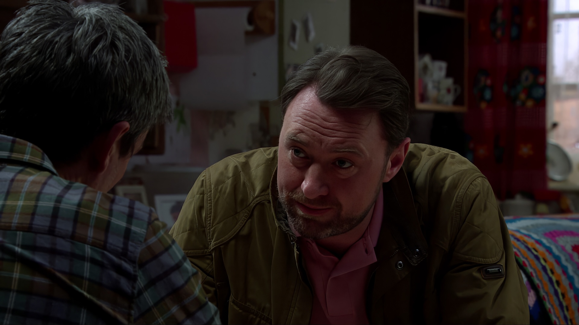 Liam advises Cain, but it's met with a cold response (Credit: ITV)