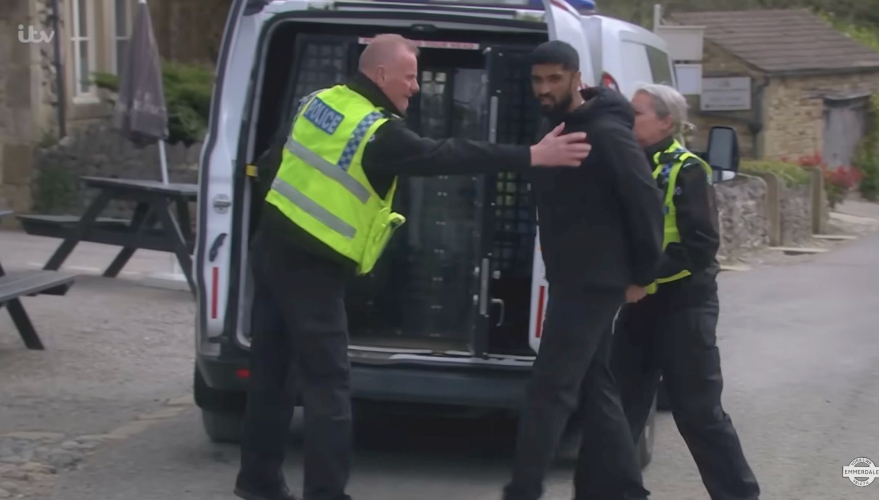 The police took Kammy away (Credit: ITV)