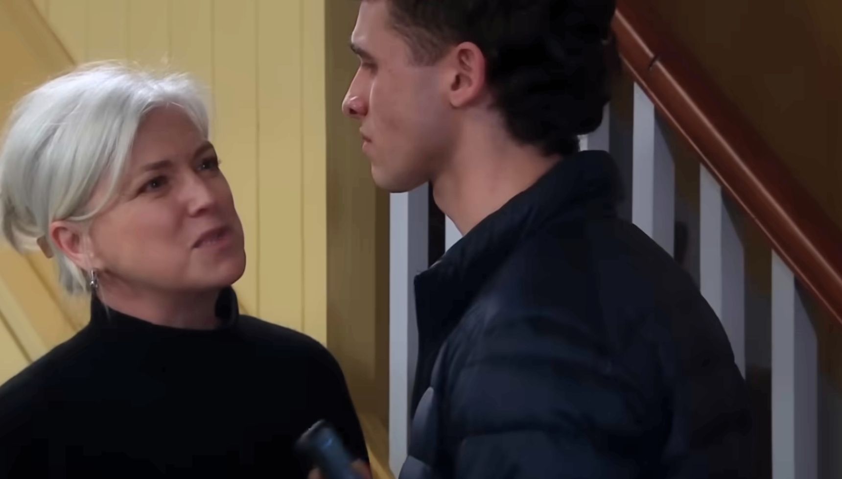 Dr Todd caught Jacob recording her (Credit: ITV)