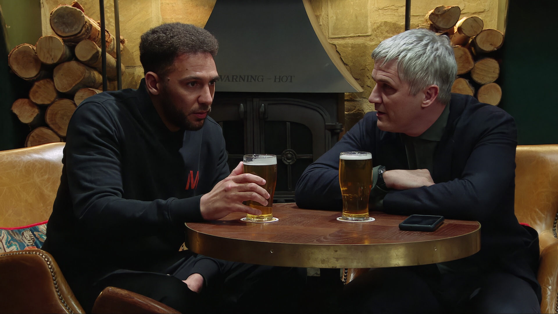 Caleb tries to persuade Billy to help him in his dodgy deal (Credit: ITV)